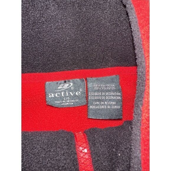 Georgia Bulldogs Sweater Mens Or Womens Large Red Quarter Zip Adult M - Picture 4 of 5